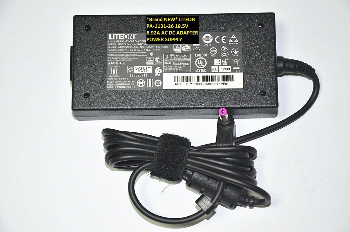 *Brand NEW* LITEON 19.5V 6.92A PA-1131-26 AC DC ADAPTER POWER SUPPLY